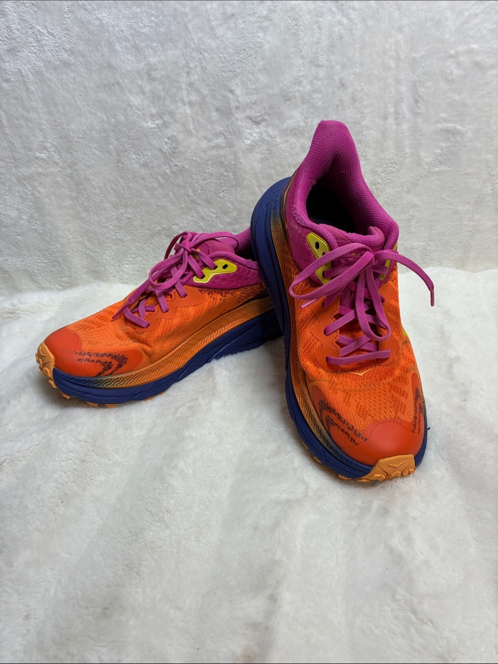 Hoka One One Women's Orange & Pink Athletic Running Shoes